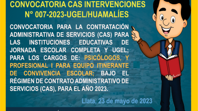 Convocatoria CAS