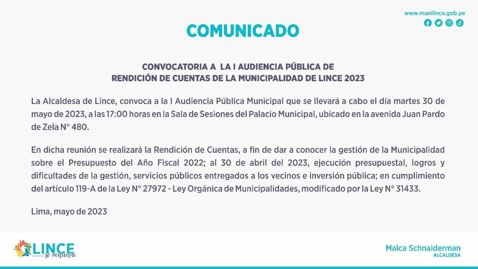 Comunicado