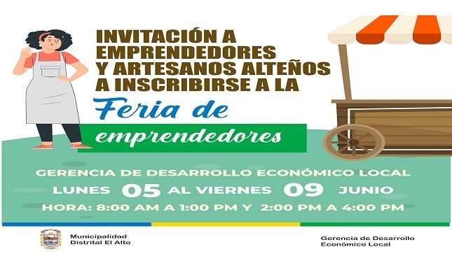 Invitación a emprendedores y artesanos alteños