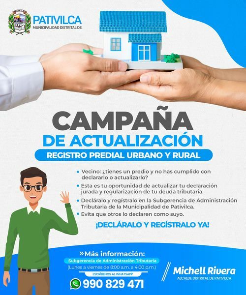 Campaña De Actualizacion De Registro Predial Urbano Y Rural