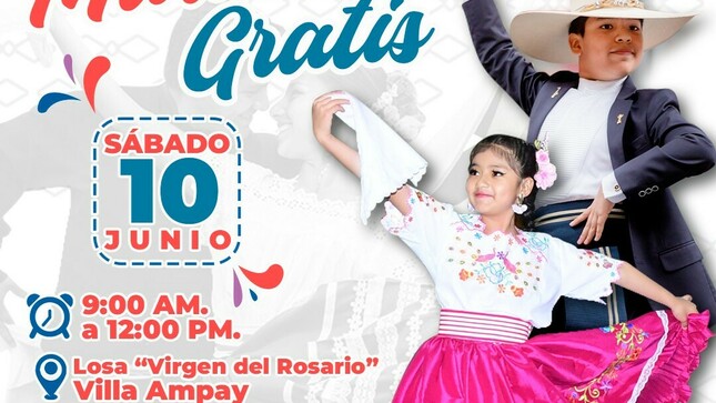 🗓️ Sábado, 10 de junio
📍 Losa "Virgen del Rosario" (El estanque - Villa Ampay)
⏰ 9:00 AM. - 12:00 PM.
#AbancayCiudadAlegreHermosayProductiva