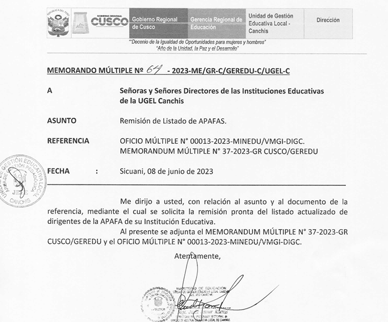 MOMERANDO MULTIPLE N° 64-2023