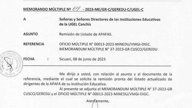 MOMERANDO MULTIPLE N° 64-2023