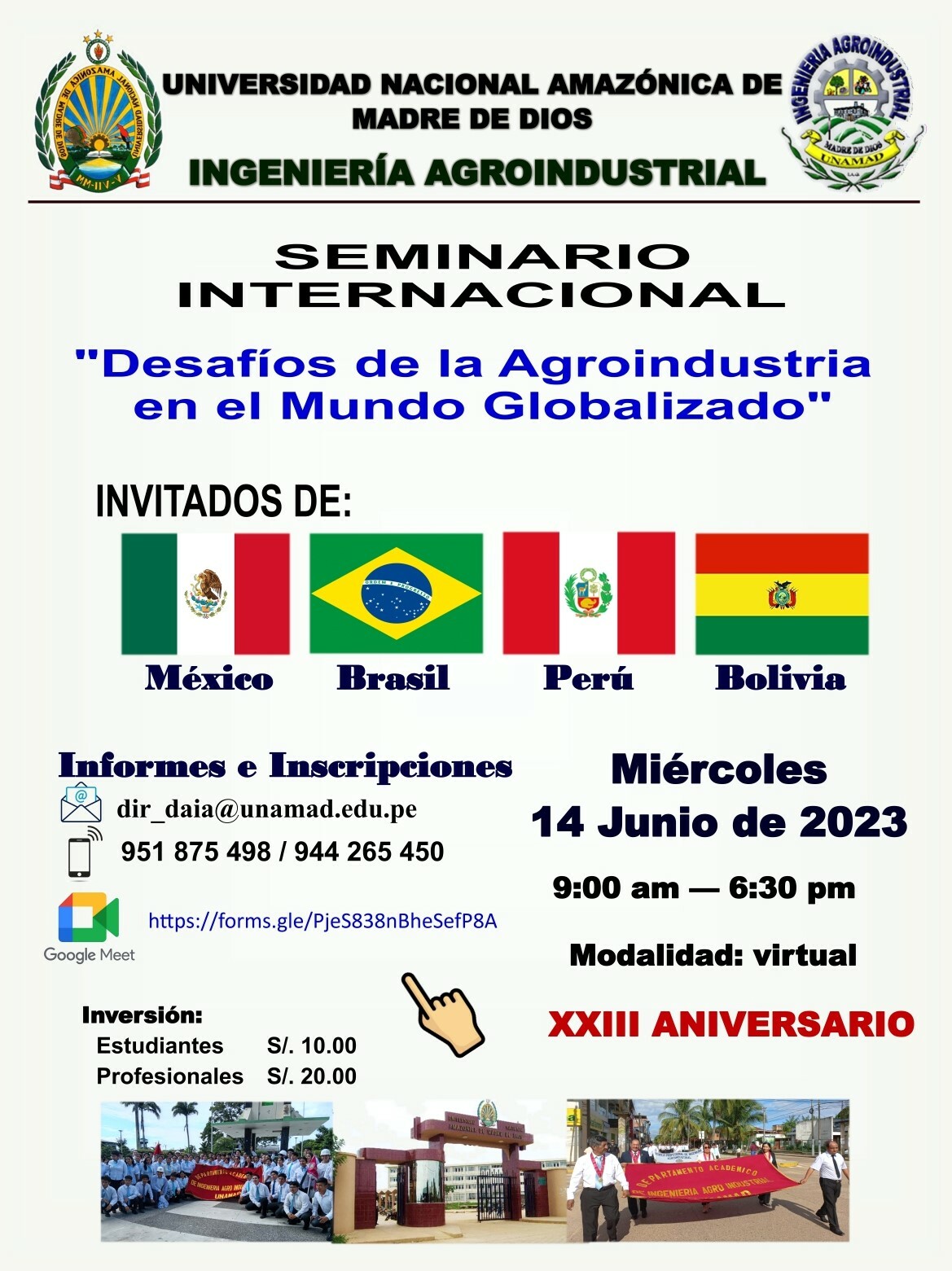 Seminario internacional " Desafio de la Agroindustria en el Mundo Globalizado"