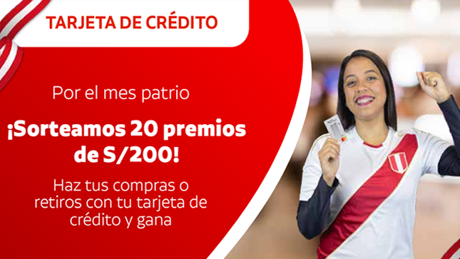 Promoción tarjeta de crédito
