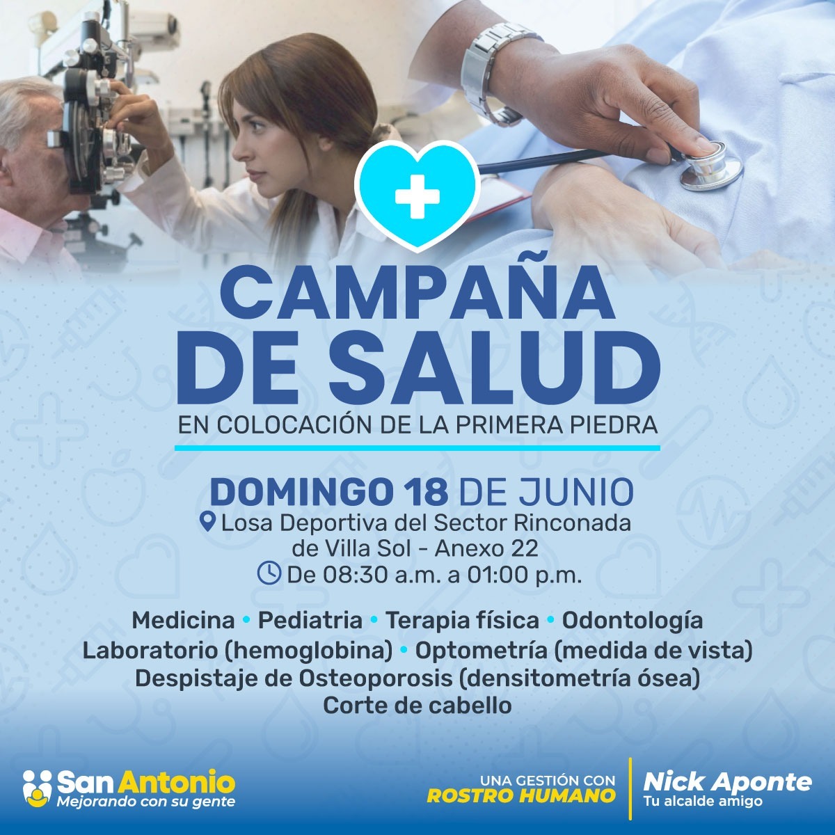 Campaña médica en Rinconada villa sol.