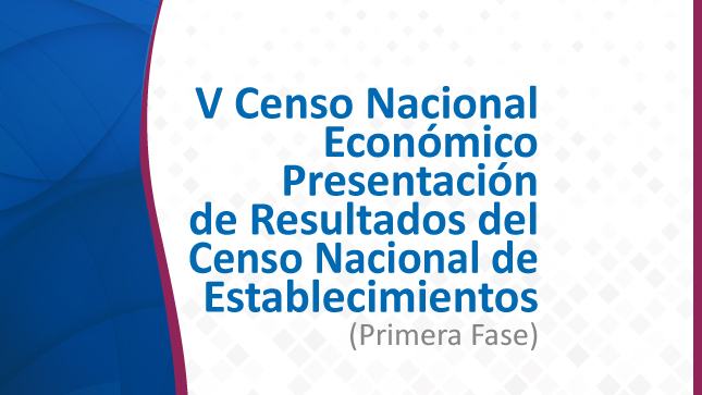 Resultados del Censo Nacional de Establecimientos V CENEC