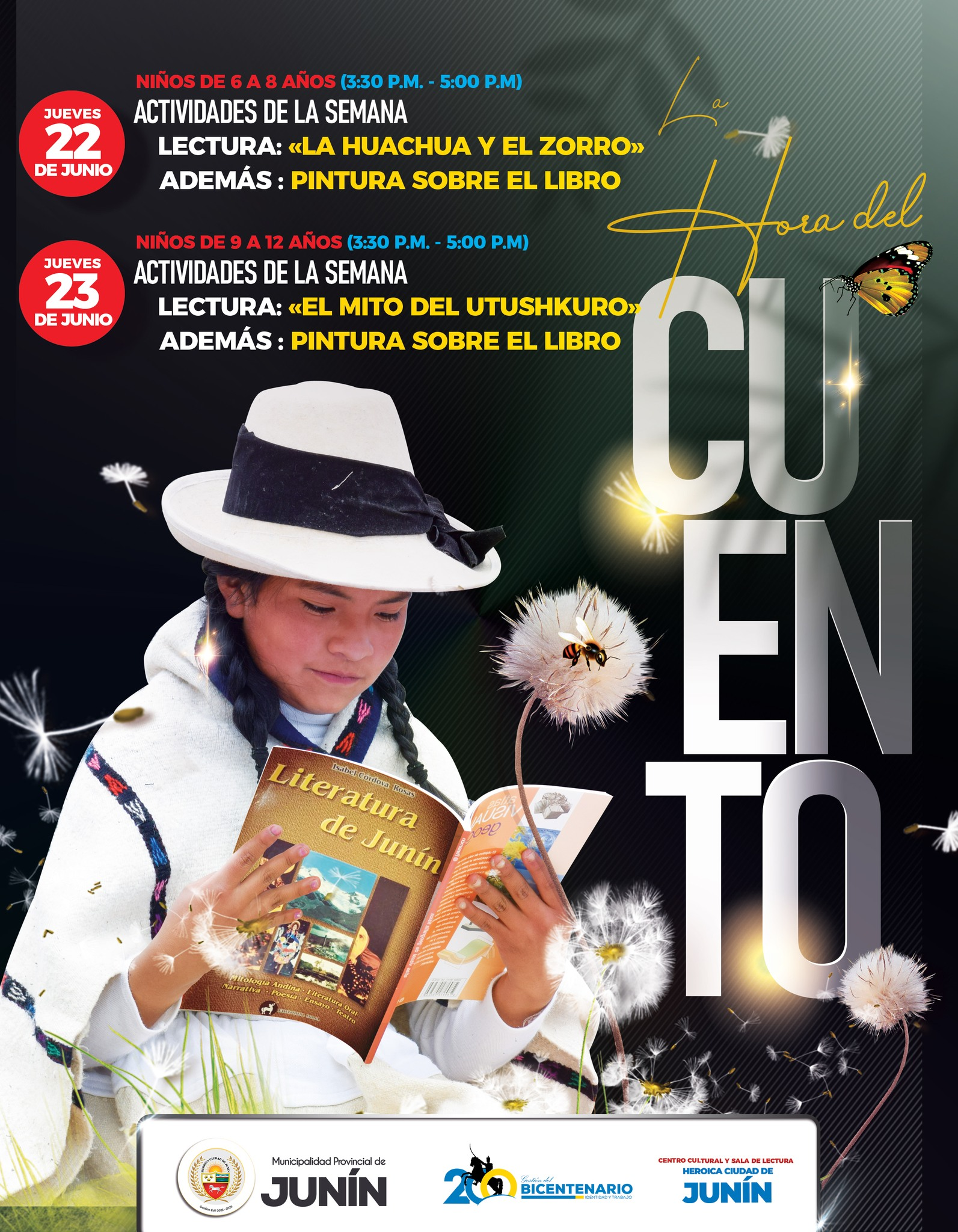 La Hora del Cuento: Fomentando la lectura y la creatividad en Junín.