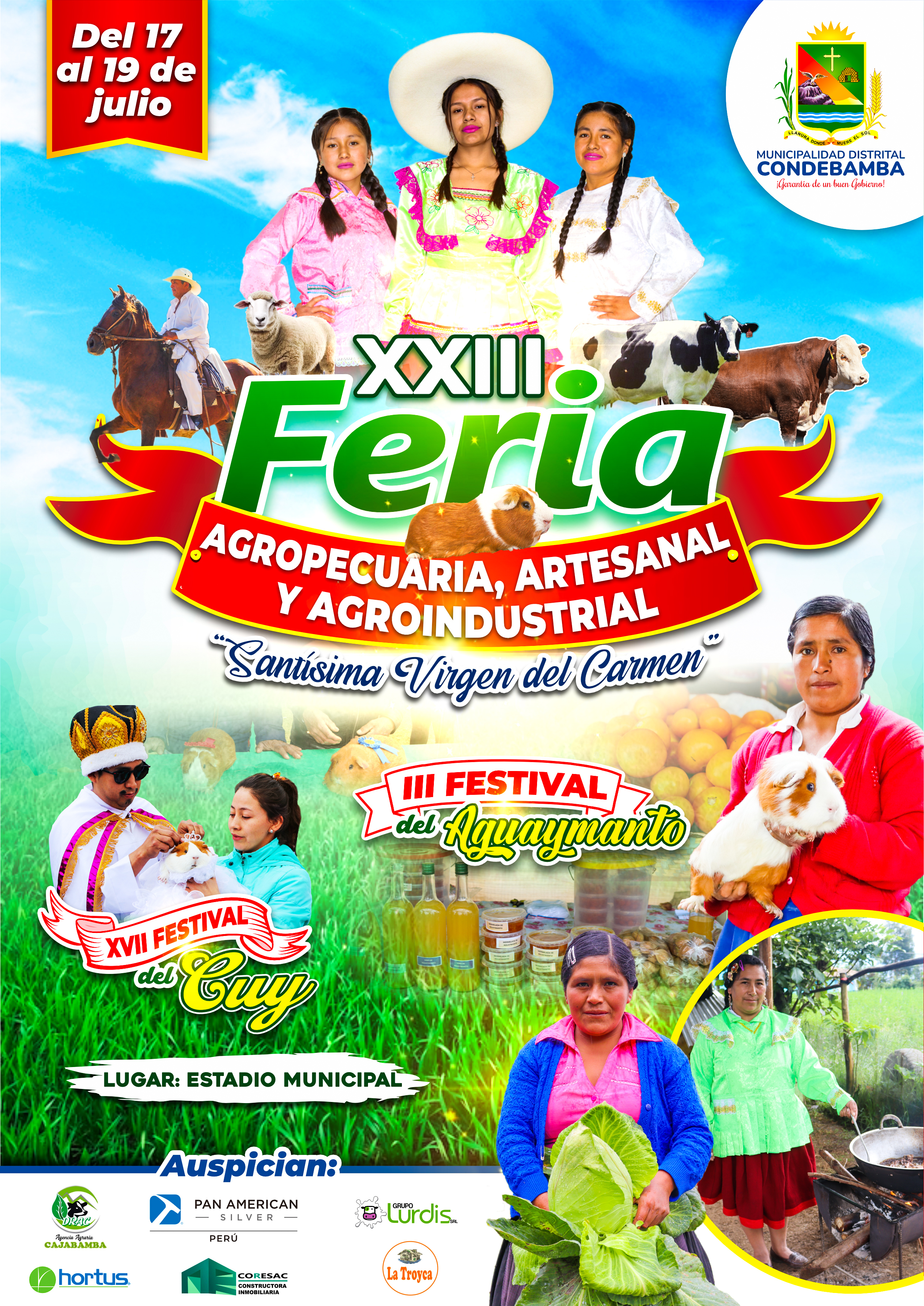 XXIII Feria Agropecuaria, Artesanal y Agroindustrial "Santísima Virgen del Carmen"2023 Condebamba