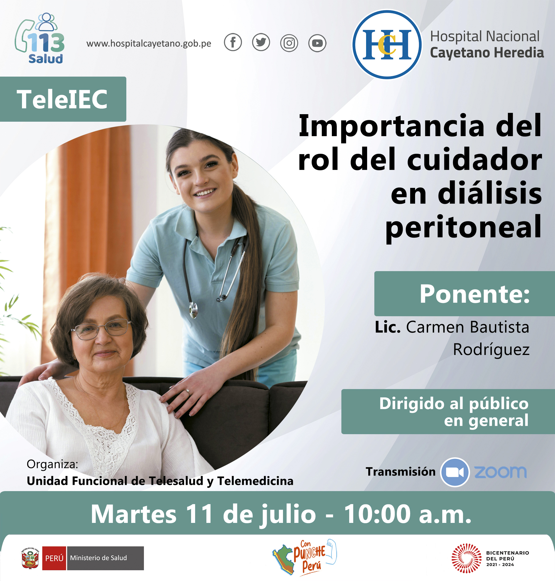Importancia del rol del cuidador en diálisis peritoneal