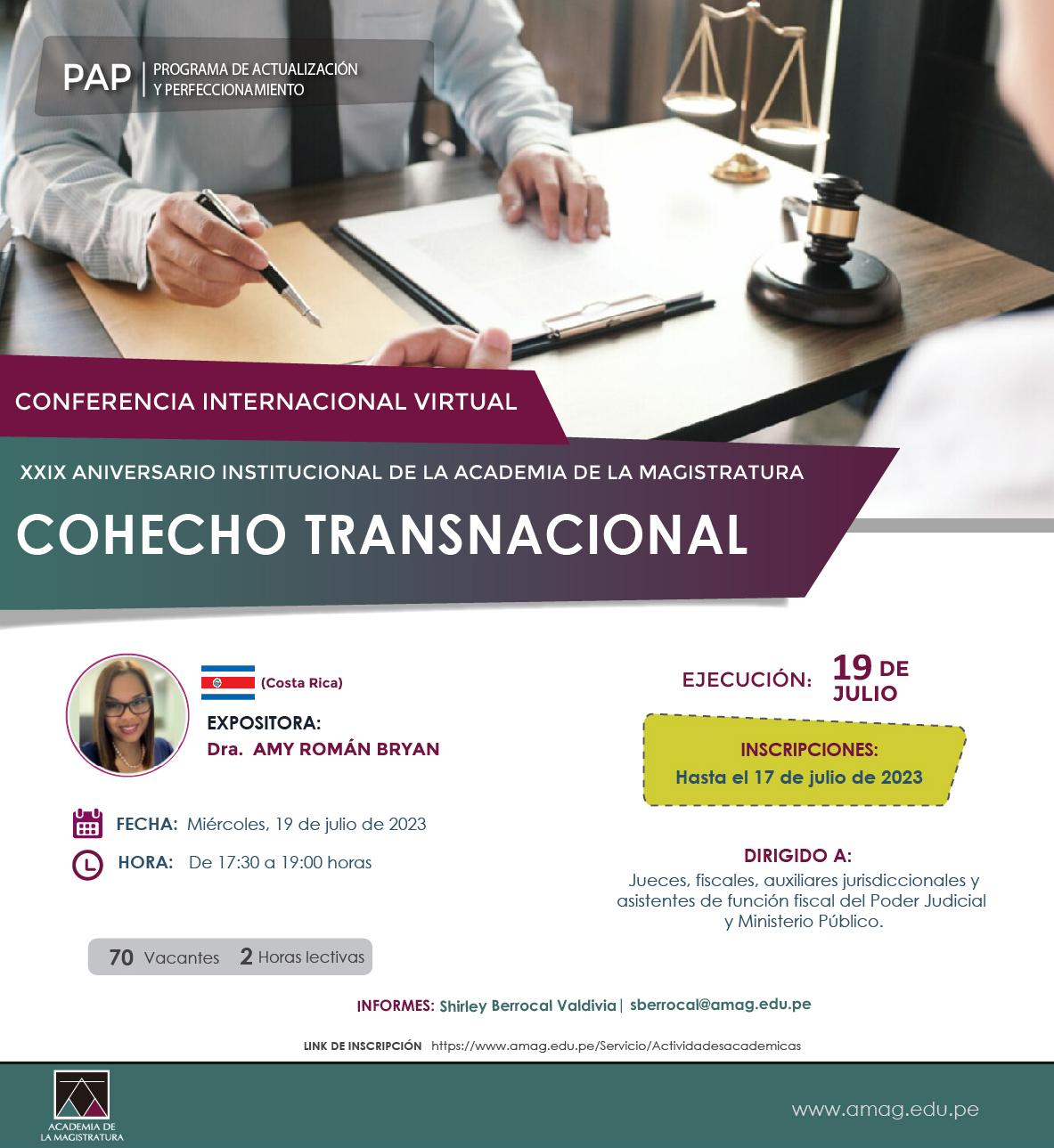 Conferencia Internacional Virtual: “Cohecho Transnacional”