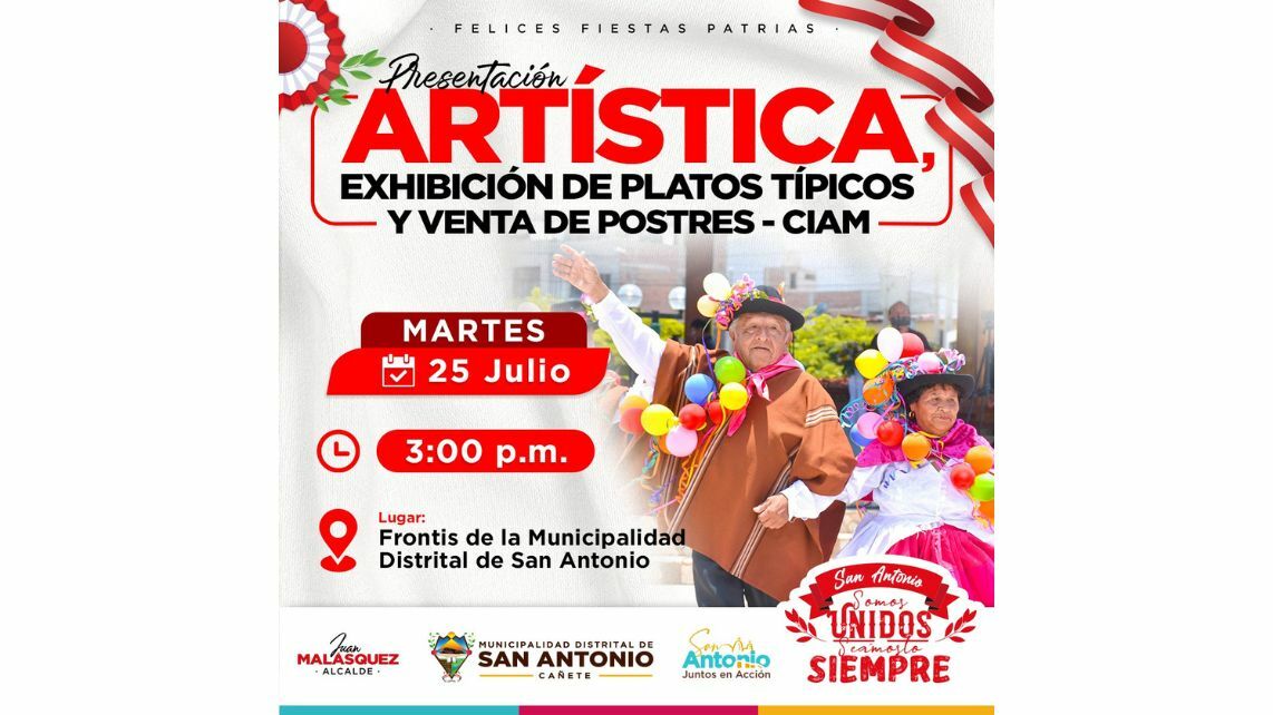 Presentación, Exhibición de Platos Típicos y Venta de Postres - CIAM