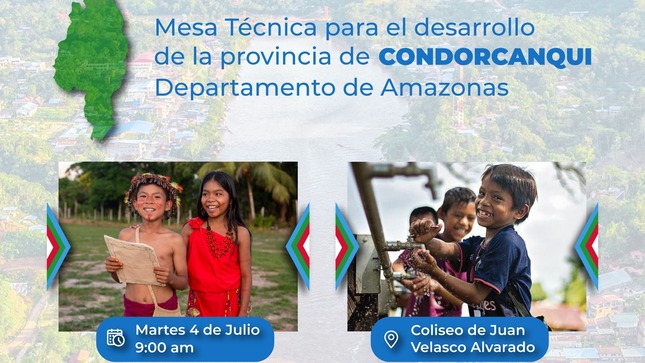 mesa técnica para el desarrollo de la provincia de Condorcanqui