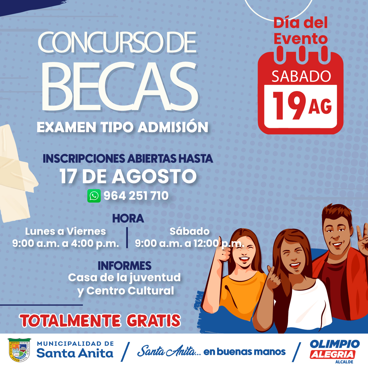 Los invitamos a participar en el concurso de becas para el nuevo Ciclo Intensivo San Marcos en nuestra CEPREMUNI.