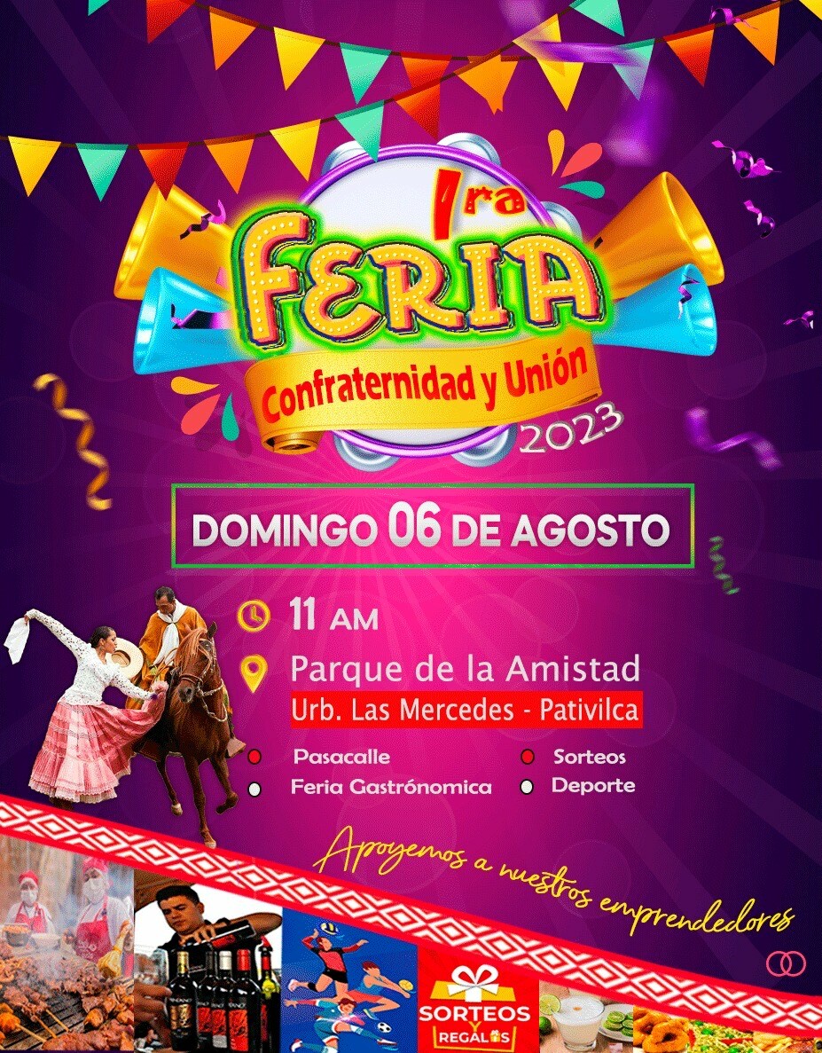 Este Domingo Vamos a la Feria de Confraternidad de la URB. las Mercedes