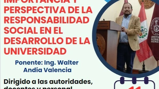 El Seminario tiene como propósito conceptualizar y sensibilizar la RSU, de acuerdo a la ley 30220, sus alcances, su aplicación e 
importancia.
Dirigido a las autoridades, docentes y personal administrativo.