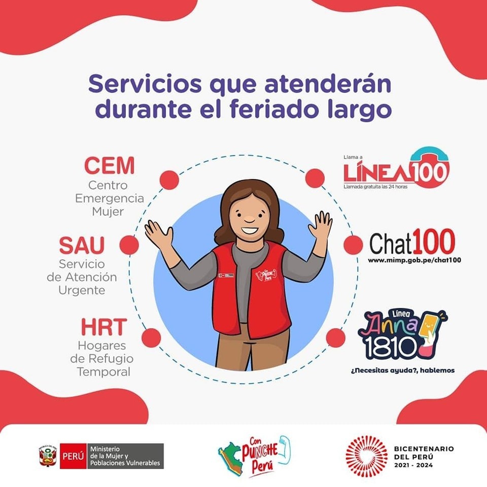 Servicios que atenderán durante el feriado largo