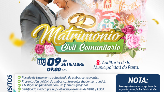 Matrimonios Civiles Comunitarios