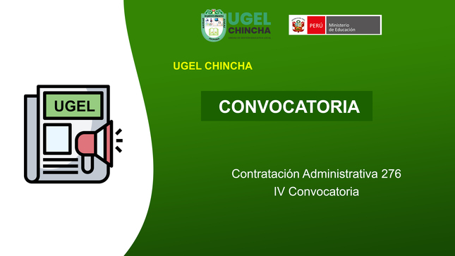 Contratación Administrativa 276 - IV Convocatoria