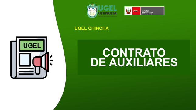 Contratación de Auxiliares