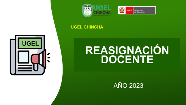 Reasignación Docente 2023