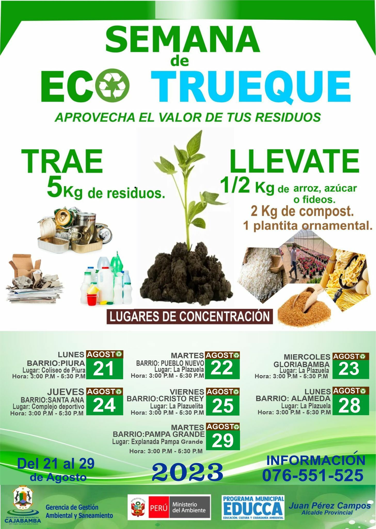 Campaña de reciclaje “ECOTRUEQUE”
