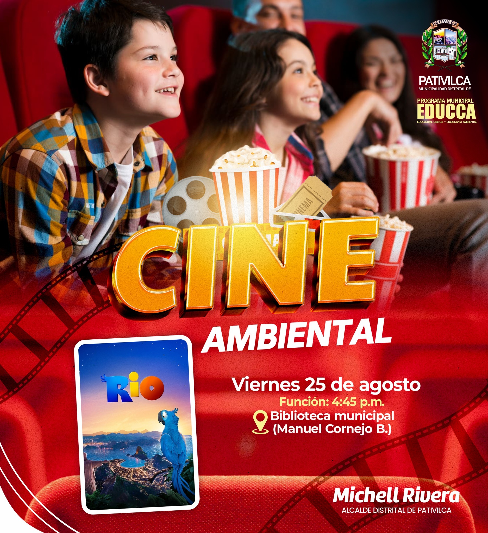 Promovemos Cine Ambiental Gratuito para Todos los Niños