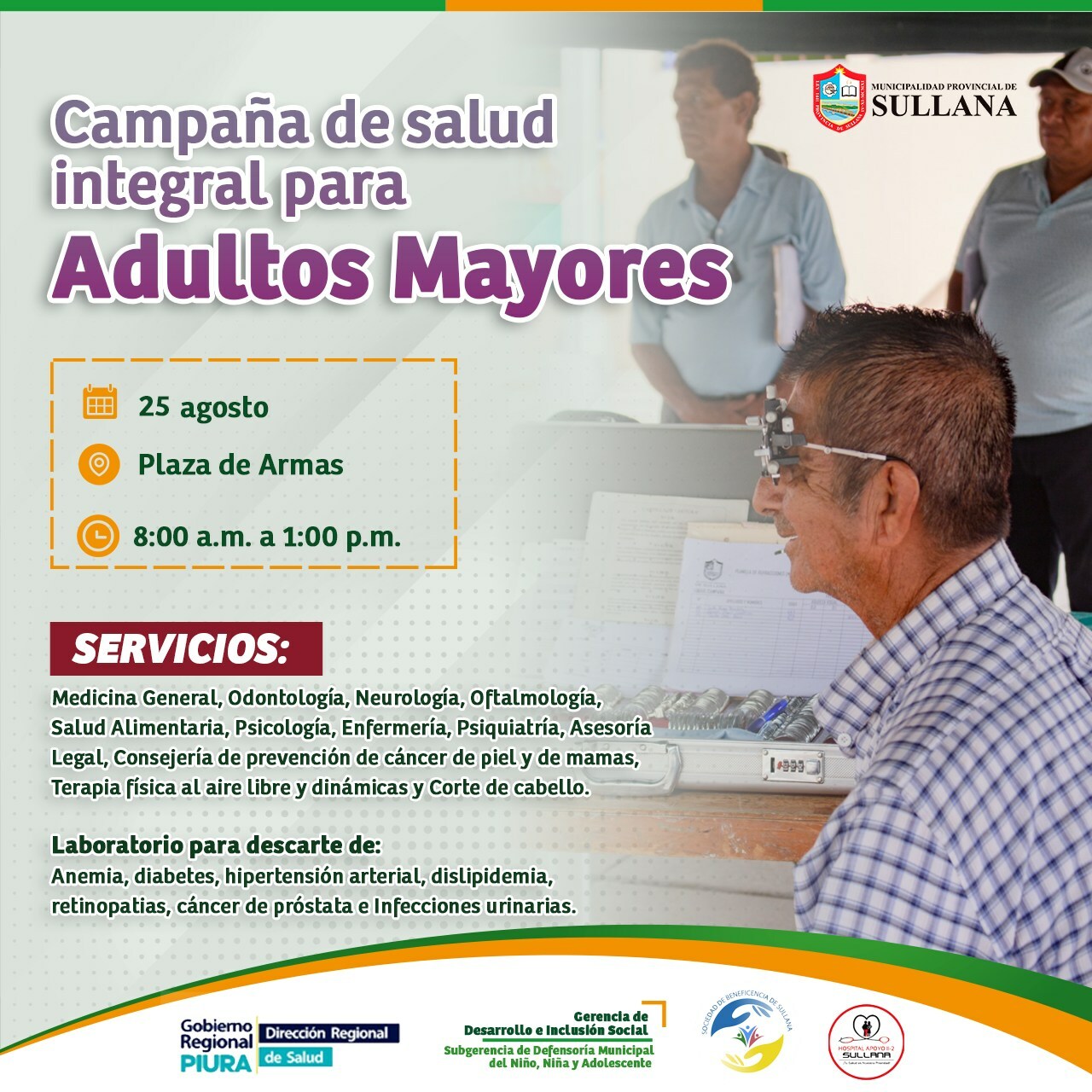 Campaña de Salud Integral Gratuita para Adultos Mayores
