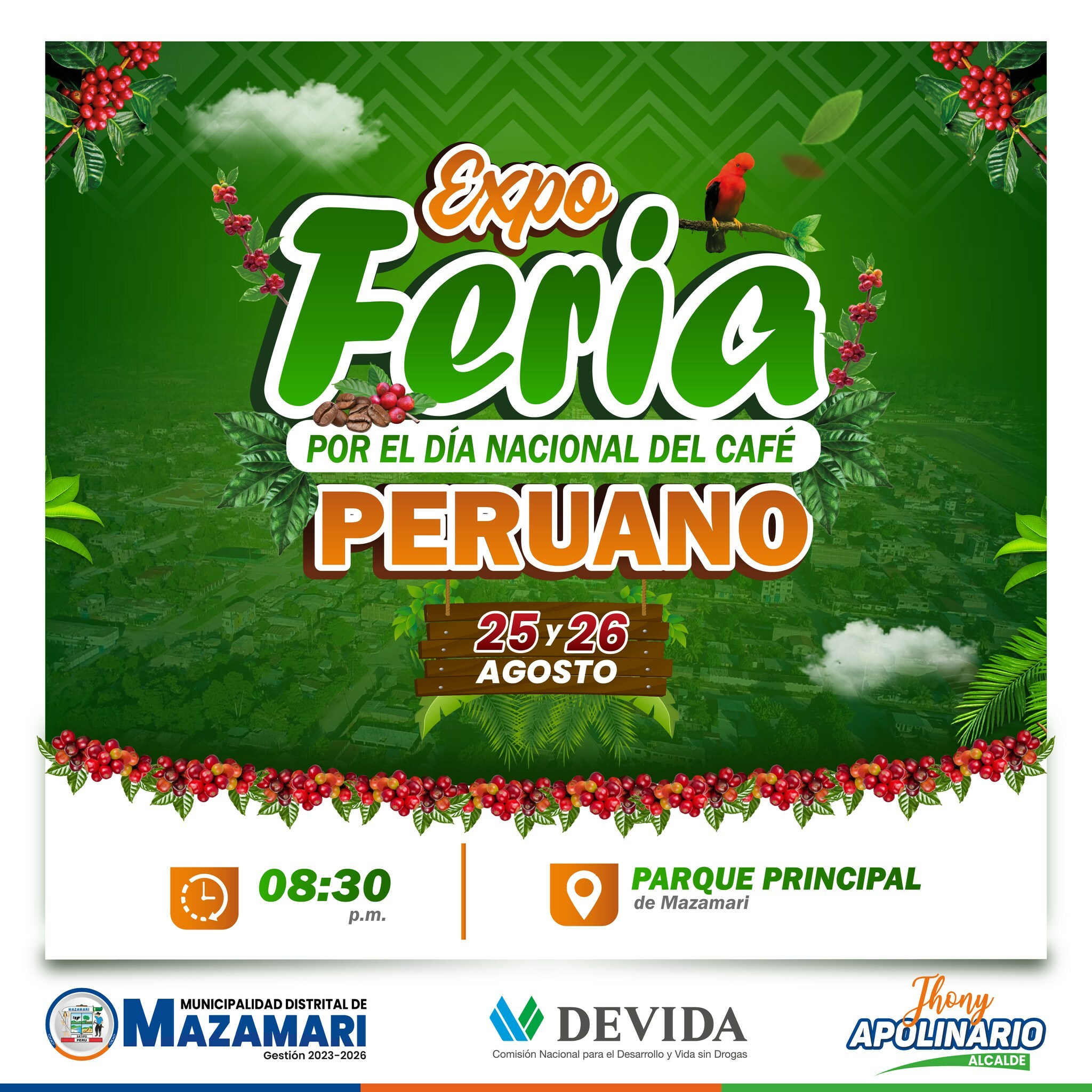 "EXPO FERIA POR EL DÍA NACIONAL DEL CAFÉ PERUANO"