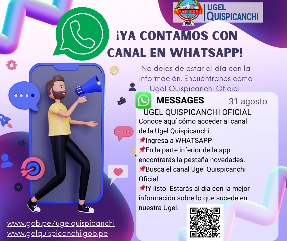 canal de whatsapp UGEL QUISPICANCHI OFICIAL