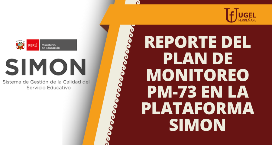 Plan de monitoreo PM-73 en la plataforma Simon
