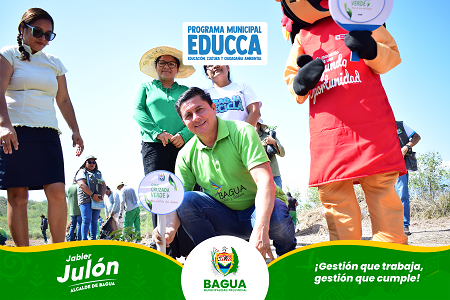 Municipalidad Provincial de Bagua se suma a la Gran Cruzada Verde Nacional por el dรญa del รrbol