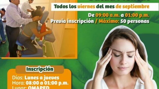 La Municipalidad De Sullana Te Invita A Los Viernes De Terapia, Masajes Relajanates Y Salud Mental