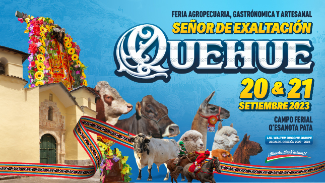 FERIA AGROPECUARIA, GASTRÓNOMICA Y ARTESANAL SEÑOR DE EXALTACIÓN QUEHUE 2023