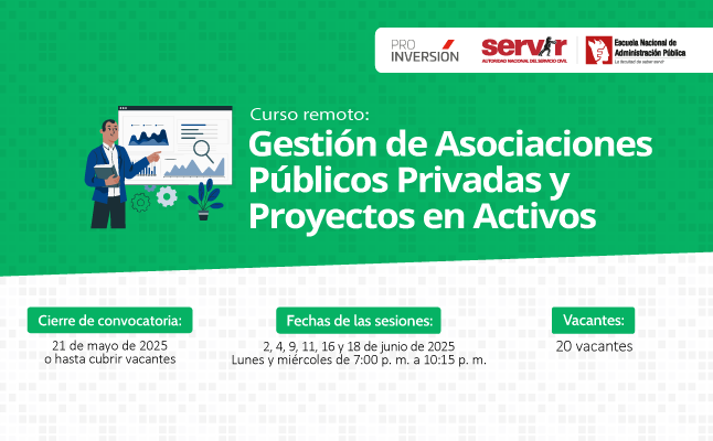 Curso remoto: Gestión de Asociaciones Públicos Privadas y Proyectos en Activos