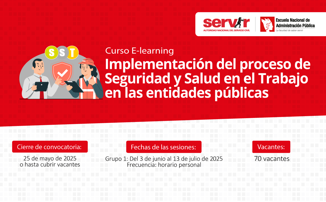 Curso E-learning Implementación del proceso de Seguridad y Salud en el Trabajo en las entidades públicas