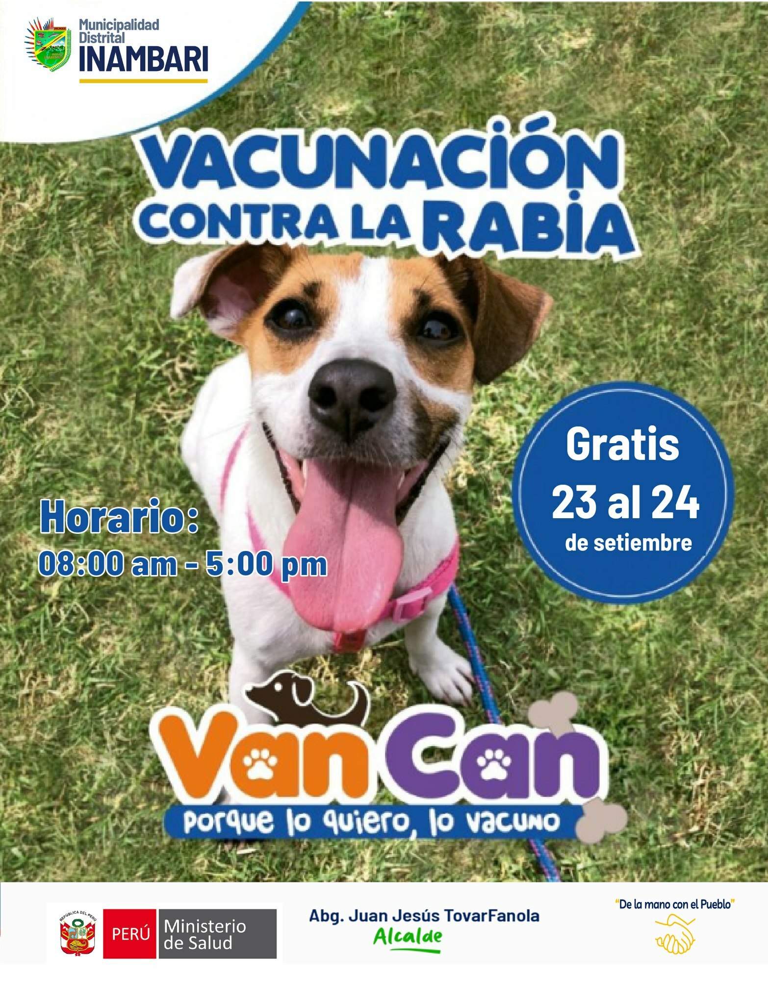 🐶💉 Gran Vacunatón Antirrábica Canina 2023