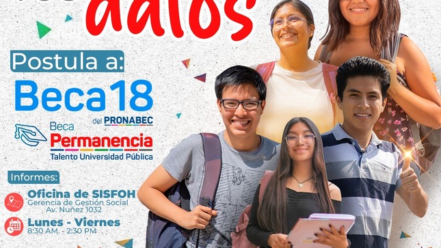 MPA: ¡Estudiante, Esta Es Tú Oportunidad! Actualiza Tus Datos Y Accede A Beca 18 Y Beca Permanente Del PRONABEC"