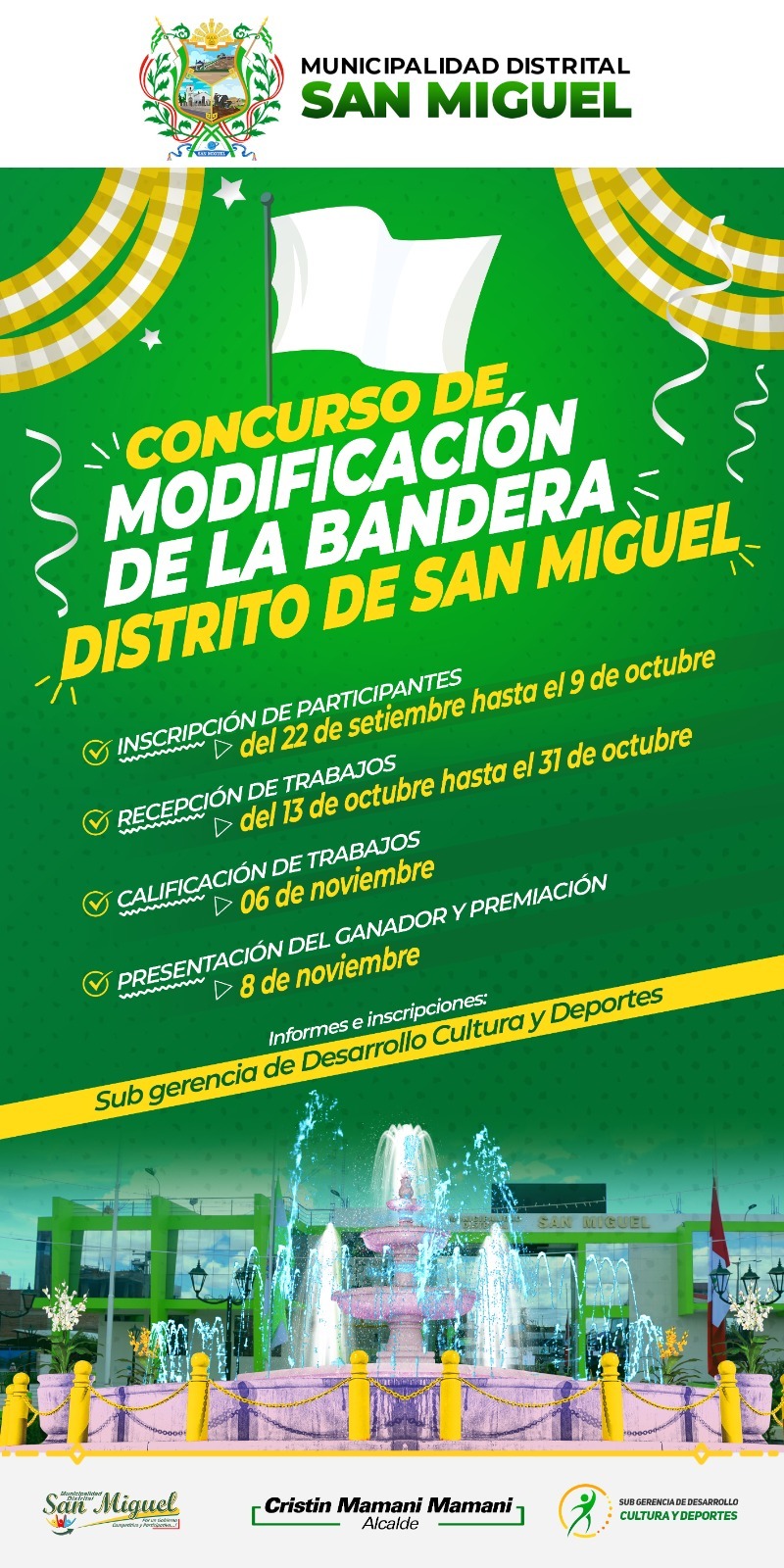 concurso de modificación de la bandera