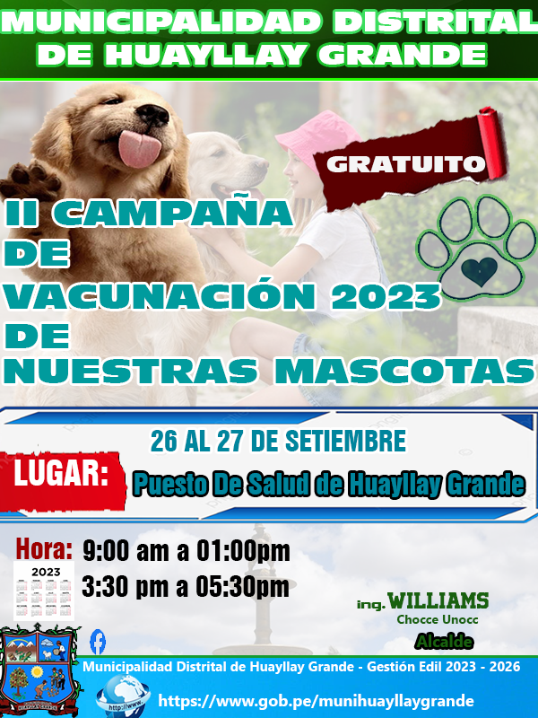 II Campaña de Vacunación de Nuestras Mascotas