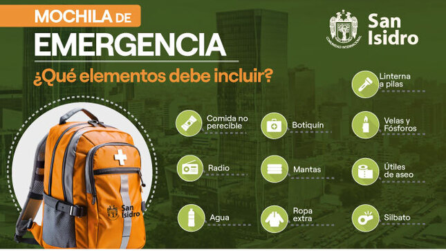 Imagen de la Mochila para emergencias
