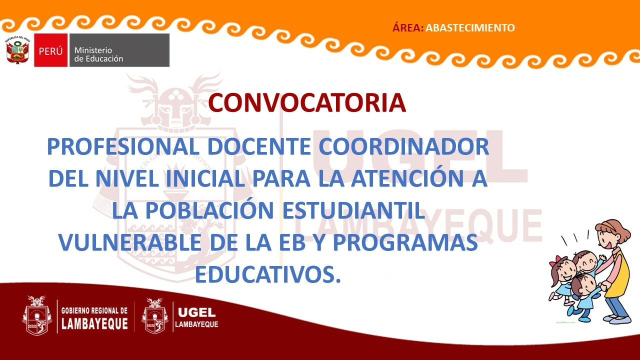 Convocatoria Coordinadora Docente Nivel Inicial