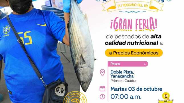 ¡Vecino, Te Invitamos a la Feria de Pescado a Precios Economicos!