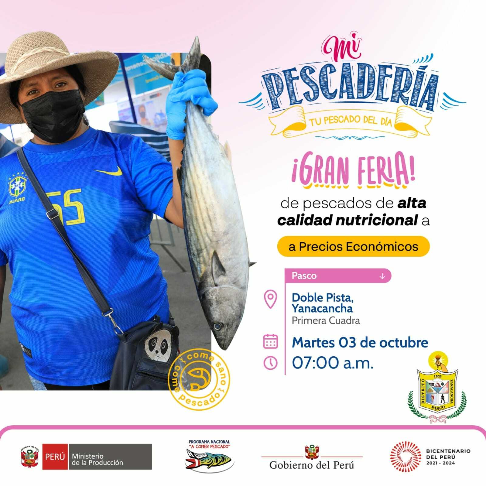 ¡Vecino, Te Invitamos a la Feria de Pescado a Precios Economicos!