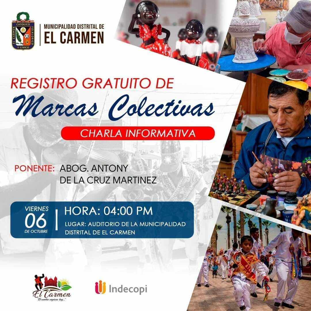 CHARLA INFORMATIVA DE REGISTRO DE MARCAS COLECTIVAS