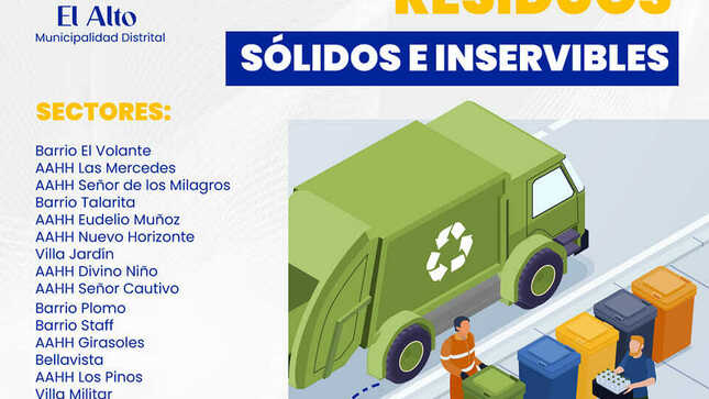 Vecino únete a la campaña de residuos solidos e insevibles
