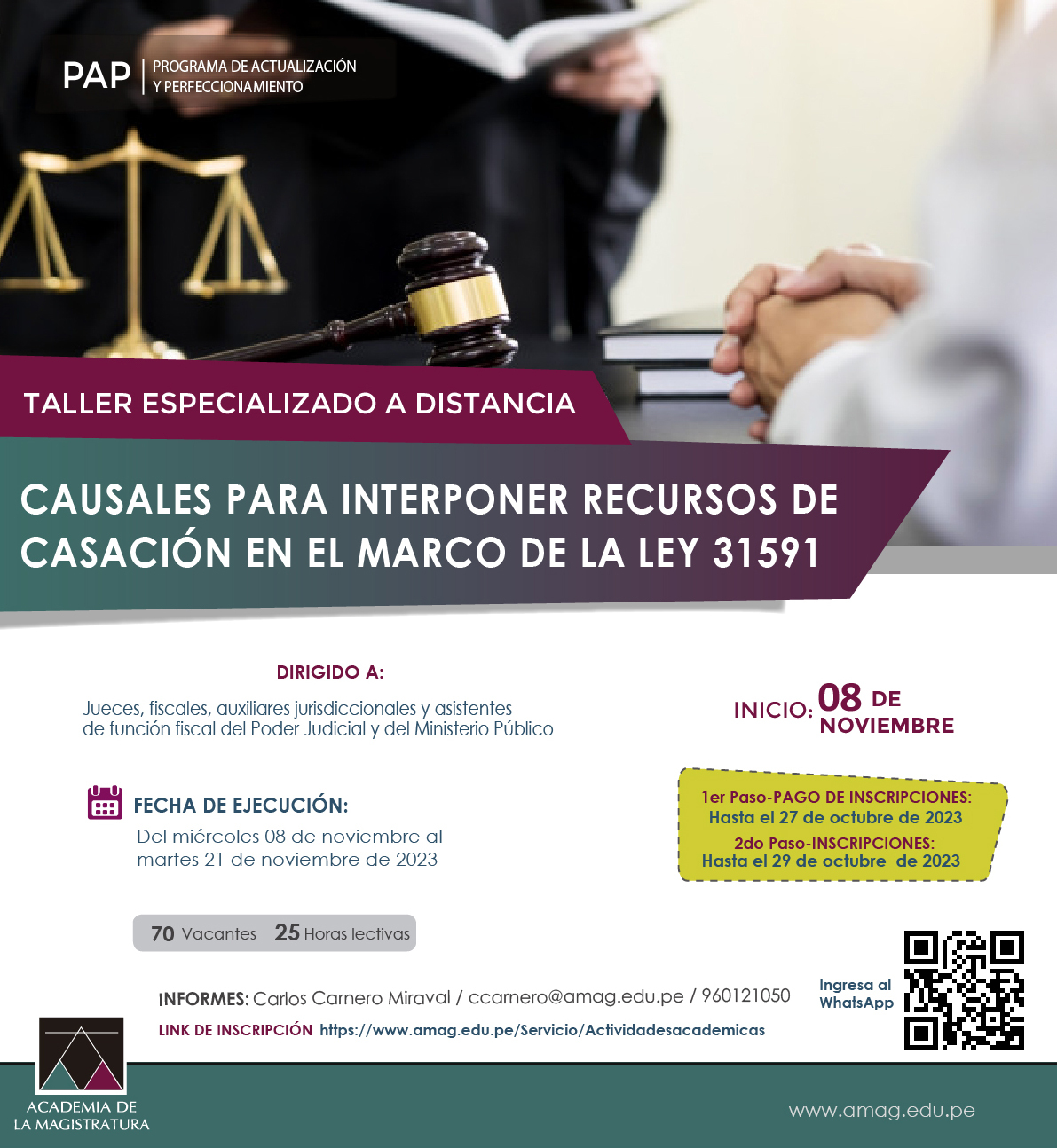 Causales para Interponer recursos de casación en el marco de la Ley 31591