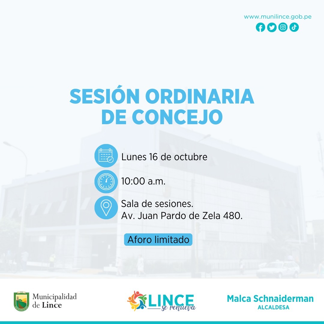 SESIÓN DE CONCEJO ORDINARIA