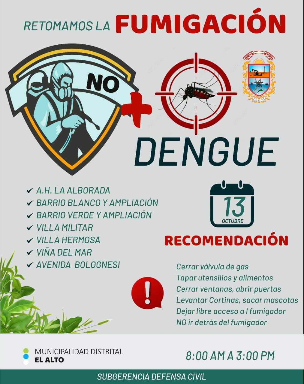 CRONOGRAMA DE FUMIGACIÓN