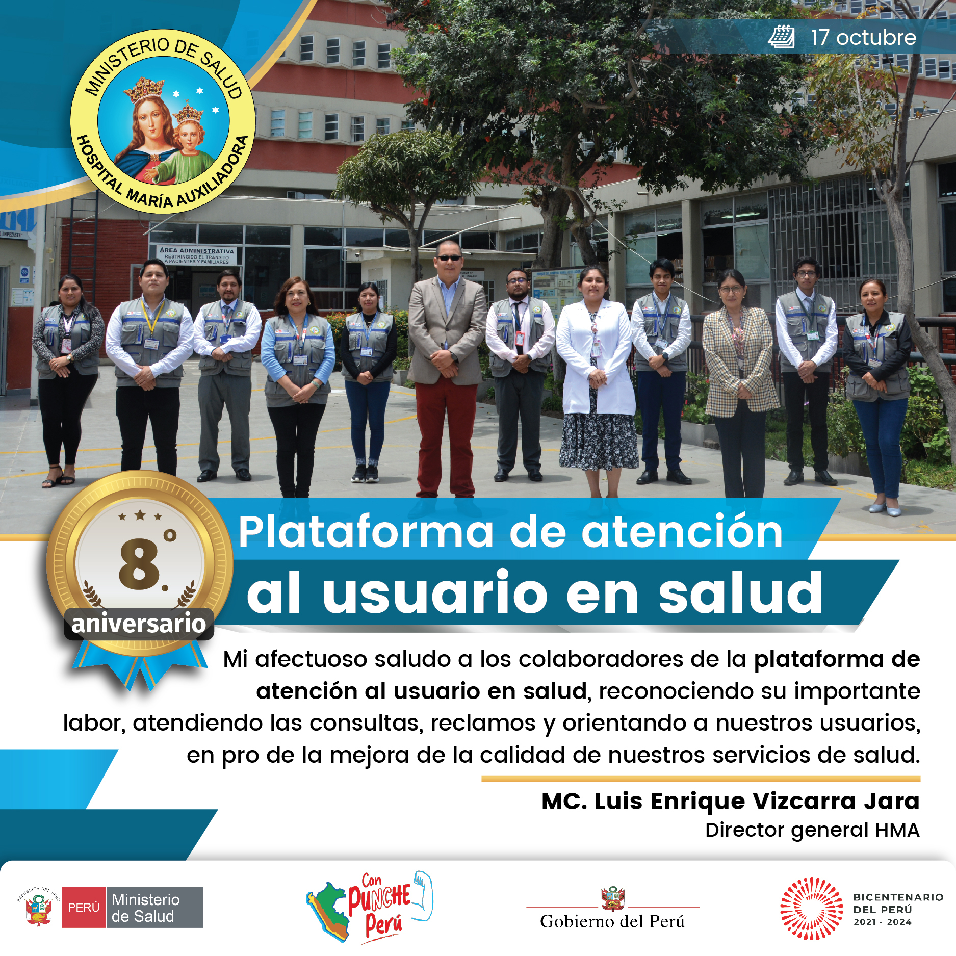 ¡Feliz aniversario plataforma de atención al usuario - PAUS!
